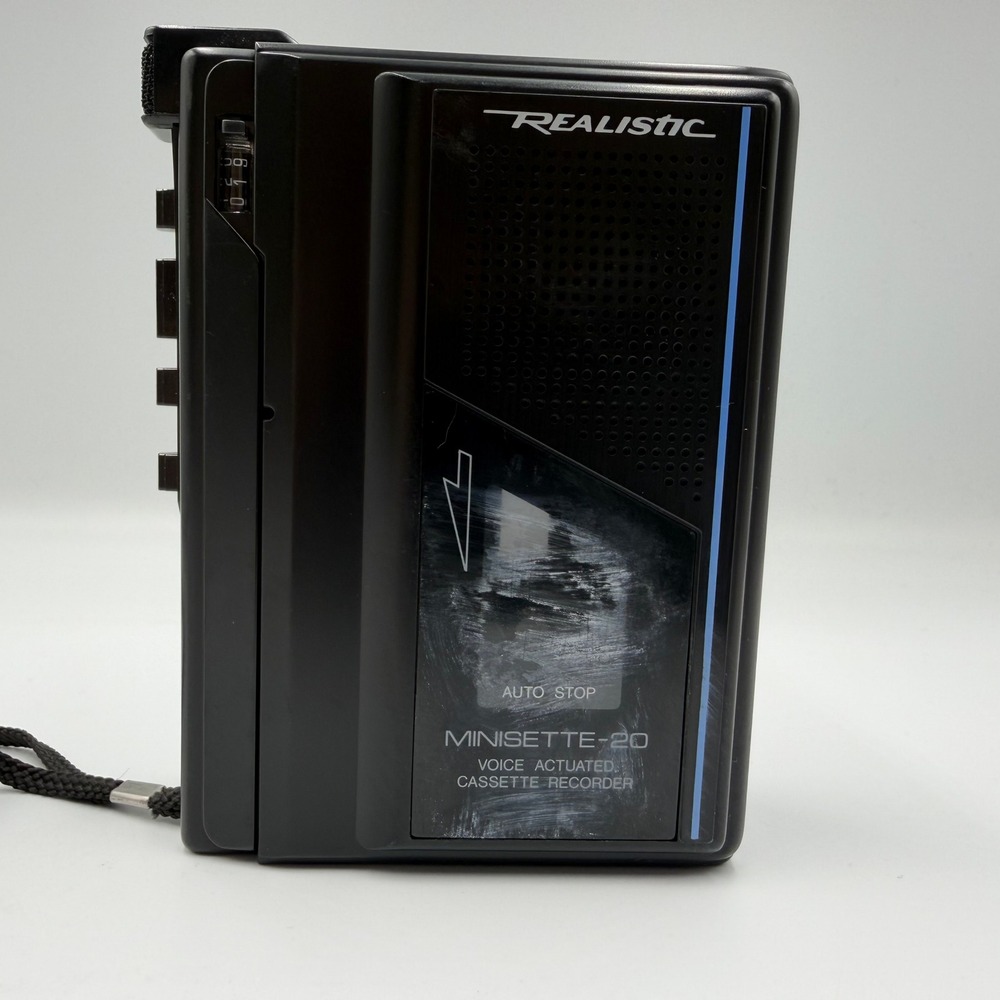 Realistic Minisette-20 Voice Actuated Cassette Recorder 14-1055A Vintage TESTED